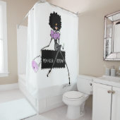 Rideaux De Douche Toilettes pour dames (En situation)