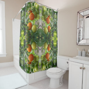 Rideaux De Douche Tomates cerises de jardin Nature Abstraite