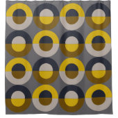 Rideaux De Douche Tonnerre de moutarde de bronze moderne du milieu d (Devant)