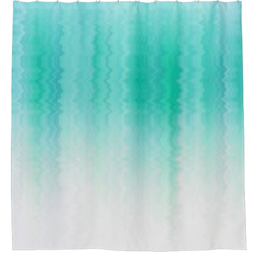 Rideaux De Douche Tons de couleur turquoise (Devant)