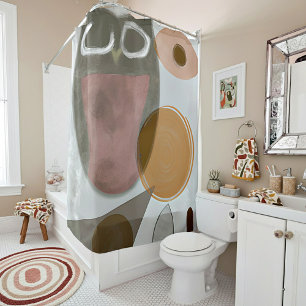 Rideaux De Douche Tons doux chouette minimaliste