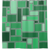 Rideaux De Douche Tons verts (Devant)