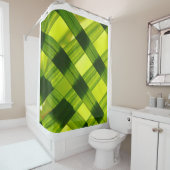 Rideaux De Douche Tons verts (En situation)