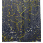 Rideaux De Douche Topographie or (Devant)