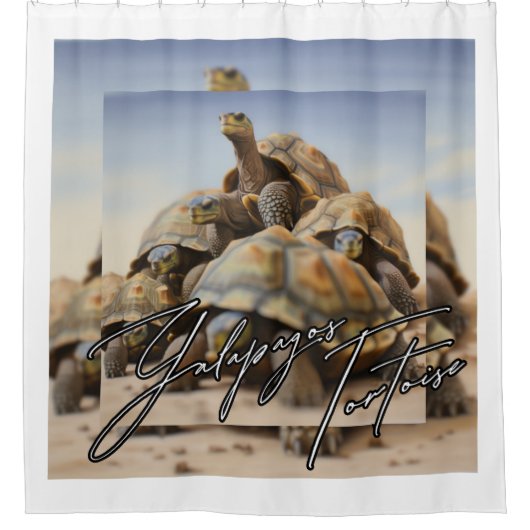 Rideaux De Douche Tortoise des Galapagos (Devant)