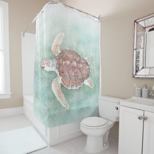 Rideaux De Douche tortue 2 (En situation)