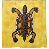 Rideaux De Douche Tortue - Peinture artistique autochtone (Devant)