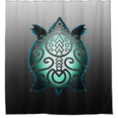 Rideaux De Douche Tortue Snapper Silhouette (Devant)