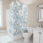 Rideaux De Douche Tortues d'argent Motif Nautique (En situation)