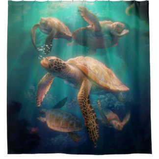 Rideaux De Douche Tortues de mer