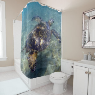 Rideaux De Douche Tortues de mer vertes Aloha Honu