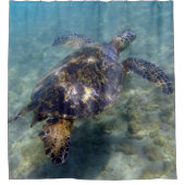 Rideaux De Douche Tortues de mer vertes Aloha Honu (Devant)
