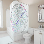 Rideaux De Douche Total Solaire Eclipse 2024 Global Path (En situation)