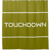 Rideaux De Douche TOUCHDOWN Élégantes Rayures de Texte Blanches Mode (Devant)