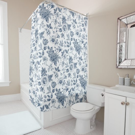 Rideaux De Douche Touche d'Elegance Garden Toile (En situation)