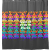 Rideaux De Douche Toujours utiliser le spectre oculaire Rainbow Blen (Devant)