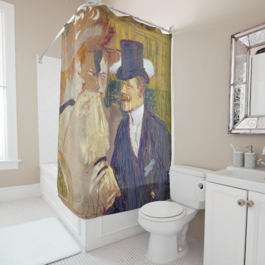 Rideaux De Douche Toulouse-Lautrec - L'Anglais à la Rouge (En situation)