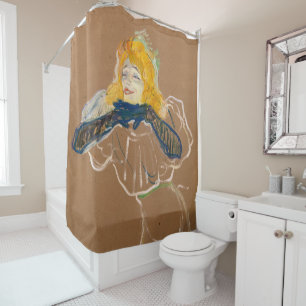 Rideaux De Douche Toulouse-Lautrec - Yvette Guilbert chantant