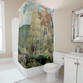 Rideaux De Douche Tour de Babel (En situation)