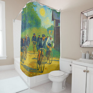 Rideaux De Douche Tour de France Première Course 1903 van Gogh Redux