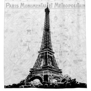 Rideaux De Douche Tour Eiffel de Paris