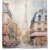 Rideaux De Douche Tour Eiffel Misty Jour d'Automne Paris (Devant)