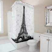 Rideaux De Douche Tour Eiffel Paris (En situation)