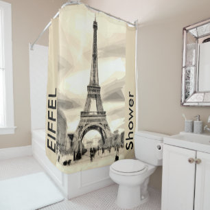 Rideaux De Douche Tour Eiffel Paris France de douche