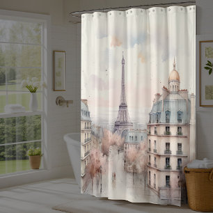 Rideaux De Douche Tour Eiffel Paris Vintage moderne