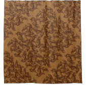 Rideaux De Douche Tourbières à feuilles Renaissance italienne (rouil (Devant)