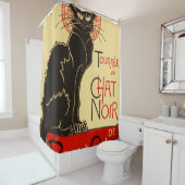 Rideaux De Douche Tournée du Conversation noir Art nouveau (En situation)