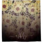 Rideaux De Douche Tournesol aquarelle (Devant)