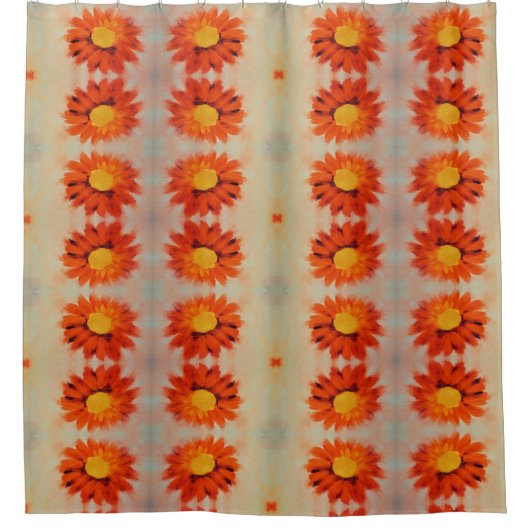 Rideaux De Douche Tournesol orange vif (Devant)