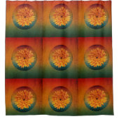 Rideaux De Douche tournesol vintage floral (Devant)