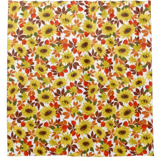 Rideaux De Douche Tournesols d'automne (Devant)