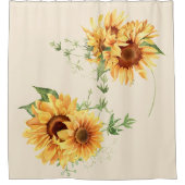 Rideaux De Douche Tournesols de Cottage (Devant)