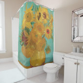 Rideaux De Douche Tournesols par Vincent van Gogh (En situation)