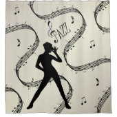 Rideaux De Douche Tout ce Jazz Dance Golden Music Design (Devant)