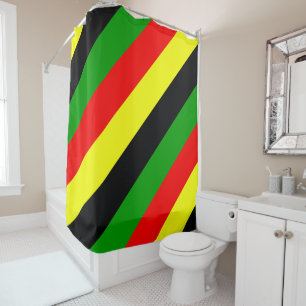 Rideaux De Douche Traces Afrocentriques