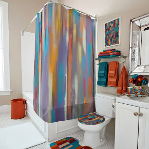 Rideaux De Douche Traînées de peinture colorée