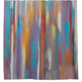 Rideaux De Douche Traînées de peinture colorée (Devant)