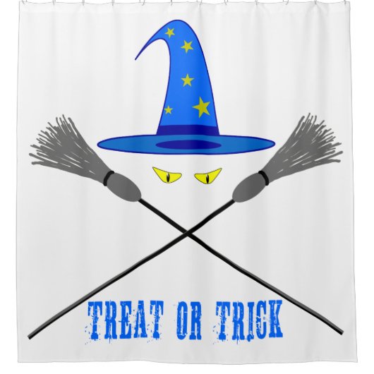 Rideaux De Douche Traite D'Halloween Ou Trick (Devant)