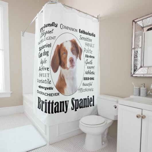 Rideaux De Douche Traits d'Espagnols bretons (En situation)