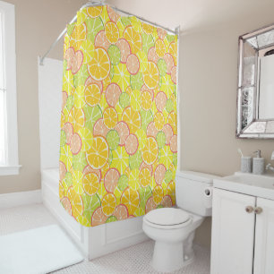 Rideaux De Douche Tranche de Citron d'Été