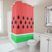 Rideaux De Douche tranche de fruits de pastèque été (En situation)