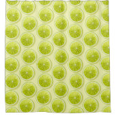 Rideaux De Douche Tranches de chaux sur Jaune clair (Devant)