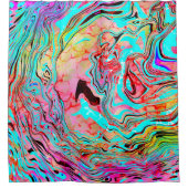 Rideaux De Douche Tranquillité Abstrait Fluid Art (Devant)