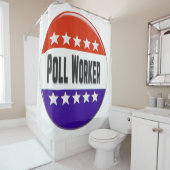 Rideaux De Douche Travailleur de sondage (En situation)