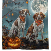 Rideaux De Douche Treeing Walker Halloween Effrayant (Devant)