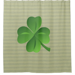 Rideaux De Douche Trèfle irlandais chanceux chic et tendance